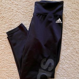 Adidas black “climalite” leggings 7’8 length size small *great condition*